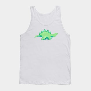 green dinosaur Tank Top